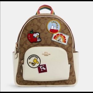 Coach x Peanuts Court Backpack with Patches
